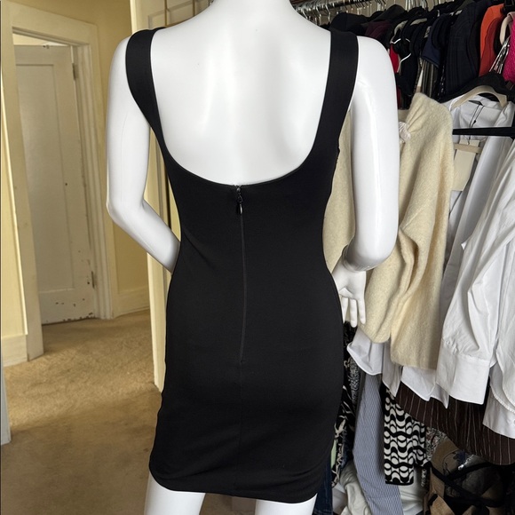 bebe Black Lace-Up Mini Dress - Picture 3 of 10